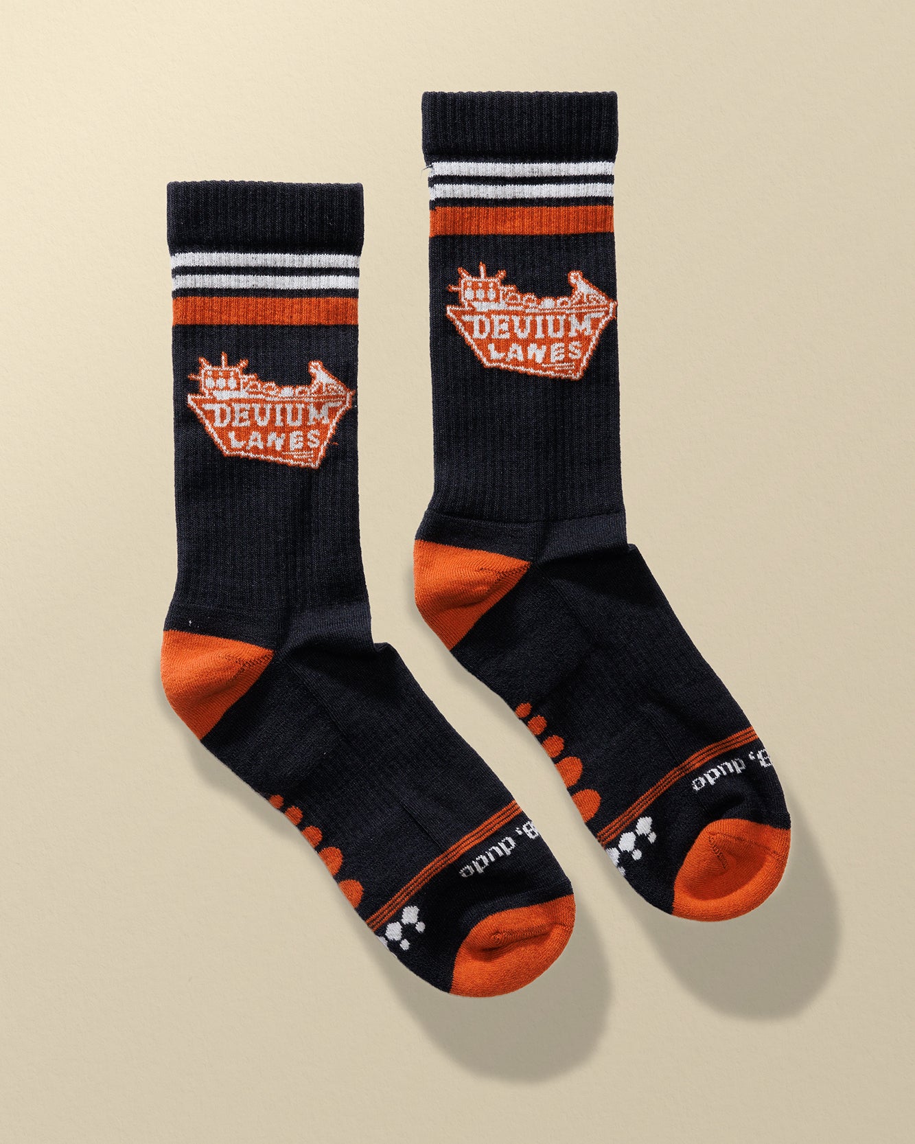 GUTTERBALL MERINO WOOL SOCK Black Tangerine